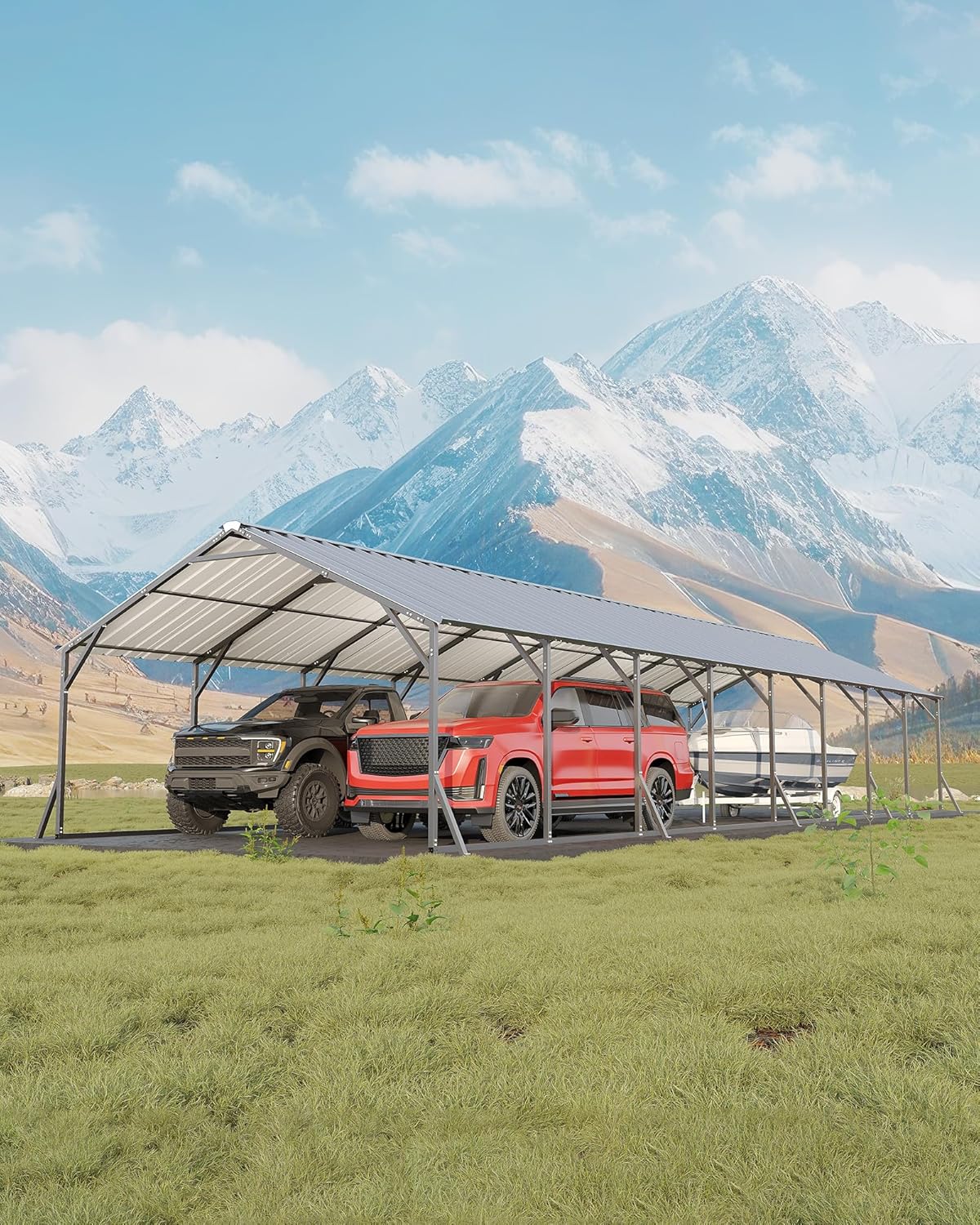 GarveeLife metal carport review unboxing — what is included in the package