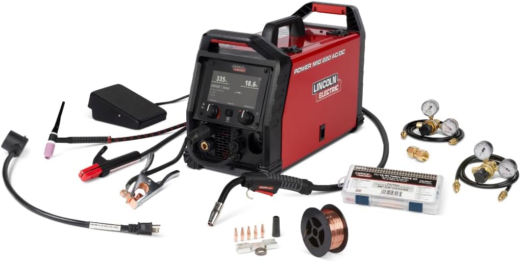 Lincoln Electric POWER MIG 220 review,POWER MIG 220 AC/DC review and rating,is Lincoln POWER MIG 220 worth buying,POWER MIG 220 review pros cons,POWER MIG 220 review honest opinion,Lincoln POWER MIG 220 review verdict unboxing — package contents and first impressions