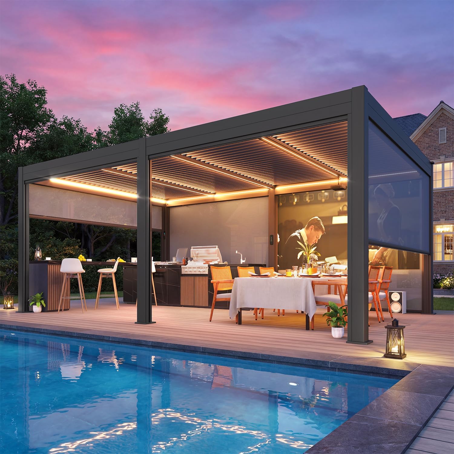 MELLCOM Motorized Louvered Pergola review,MELLCOM pergola review and rating,is MELLCOM pergola worth buying,MELLCOM pergola review pros cons,MELLCOM pergola review honest opinion,MELLCOM motorized pergola review verdict - detailed features and technical specifications