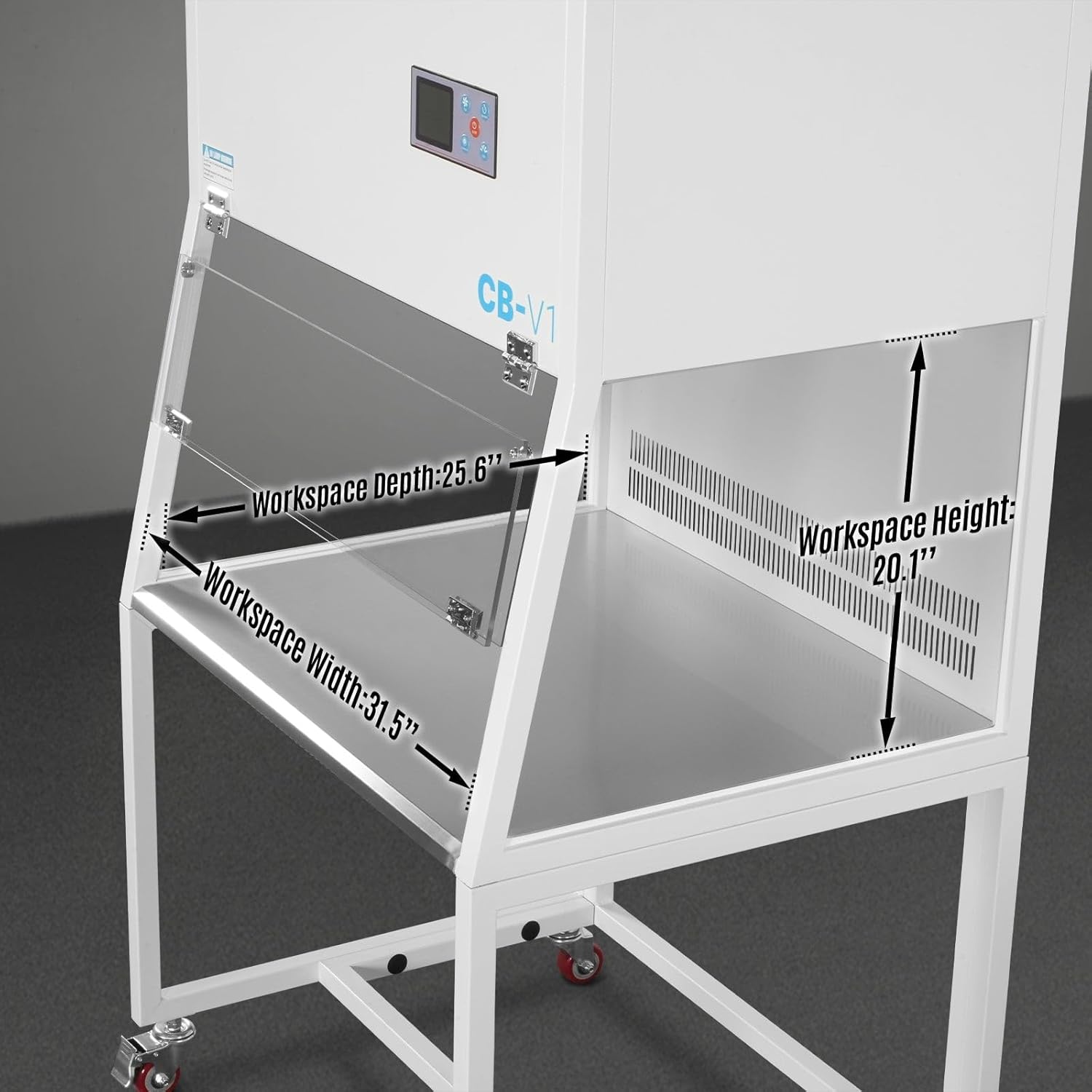 MechMaxx CB-V1 Clean Bench Review: Honest Pros & Cons 3 Setting up the MechMaxx CB-V1 clean bench review showing the leg attachment and leveling process