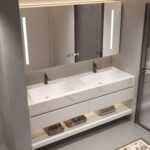Image 1 of PONLTTEY double sink vanity review