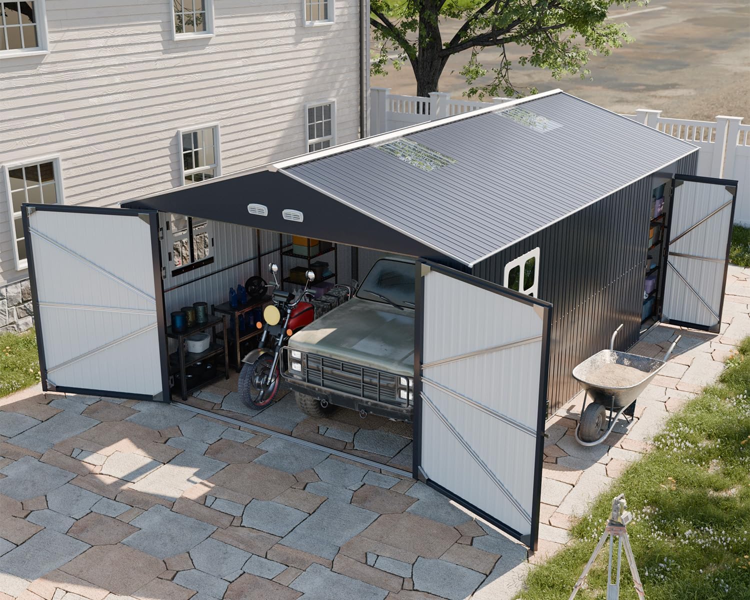 WACASA Metal Garage Shed Review: Pros & Cons 1 WACASA metal garage shed review,WACASA metal garage shed review and rating,is WACASA metal garage shed worth buying,WACASA metal garage shed review pros cons,WACASA metal garage shed review honest opinion,WACASA metal garage shed review verdict unboxing — what comes in the box
