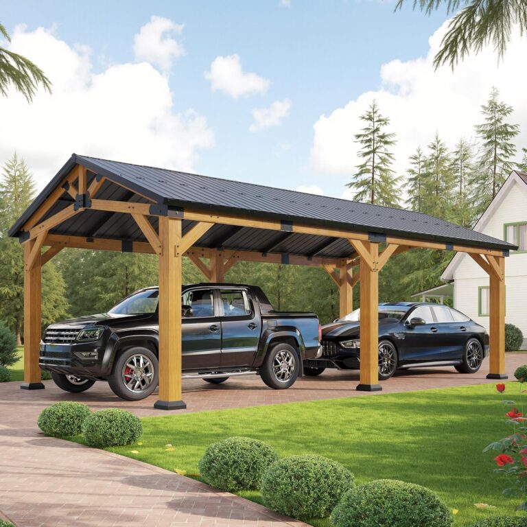 Image 1 of jocisland wood carport review