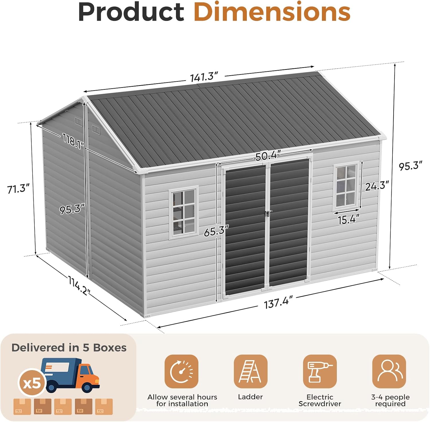 CDCASA 10x12 FT Resin Storage Shed review - setup and first use experience