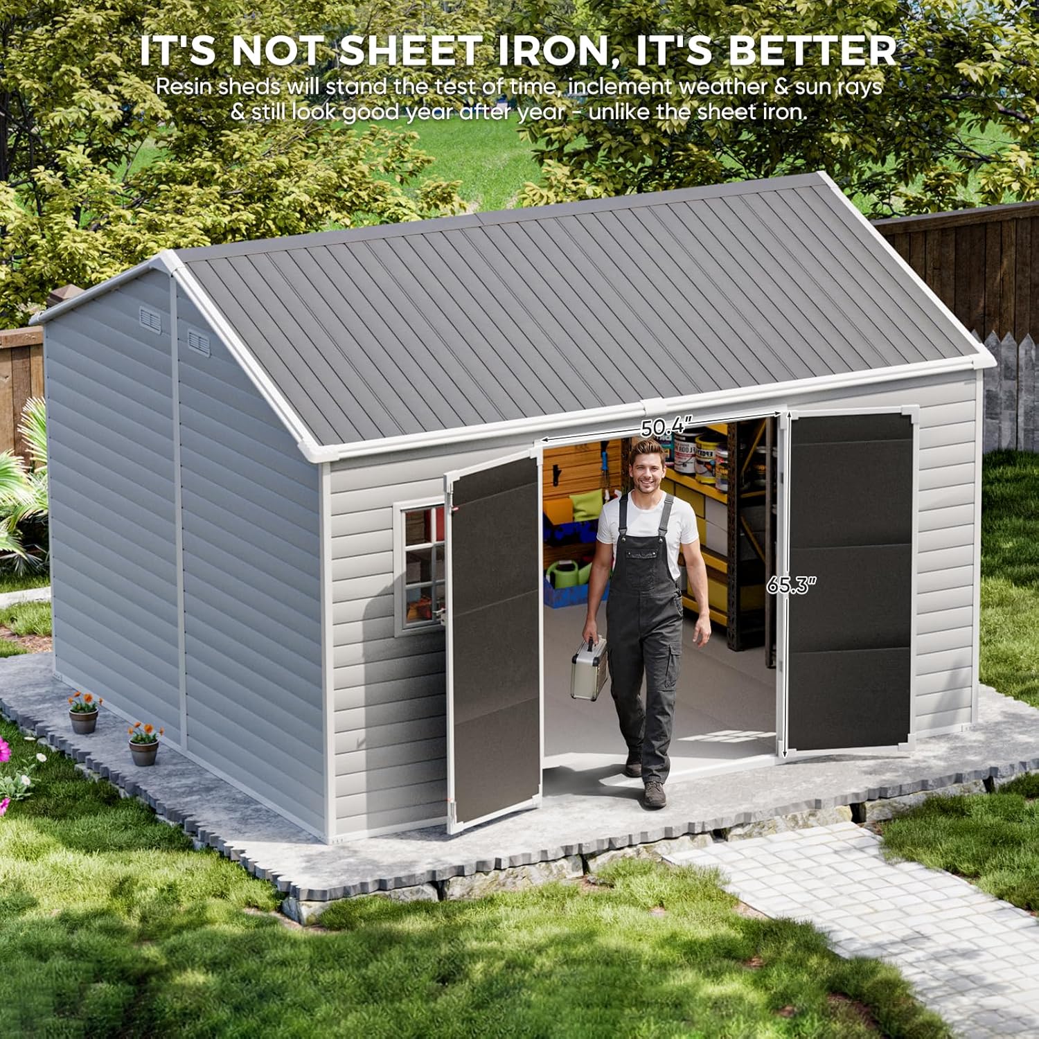 CDCASA 10x12 FT Resin Storage Shed review - features evaluated through real use
