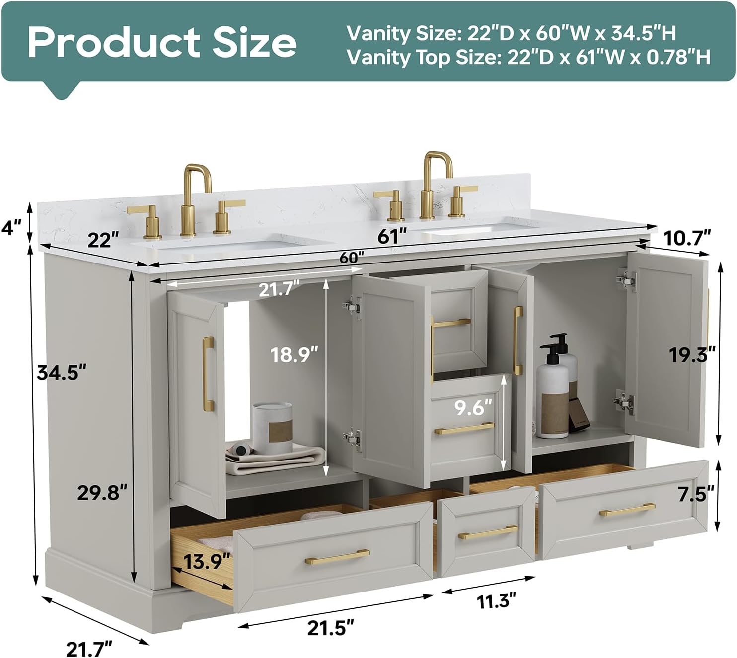 DELUXE LIVING 60 inch vanity review,DELUXE LIVING 60 inch vanity review and rating,DELUXE LIVING 60 inch vanity is it worth buying,DELUXE LIVING 60 inch vanity review pros cons,DELUXE LIVING 60 inch vanity review honest opinion,DELUXE LIVING 60 inch vanity review verdict unboxing and complete package contents