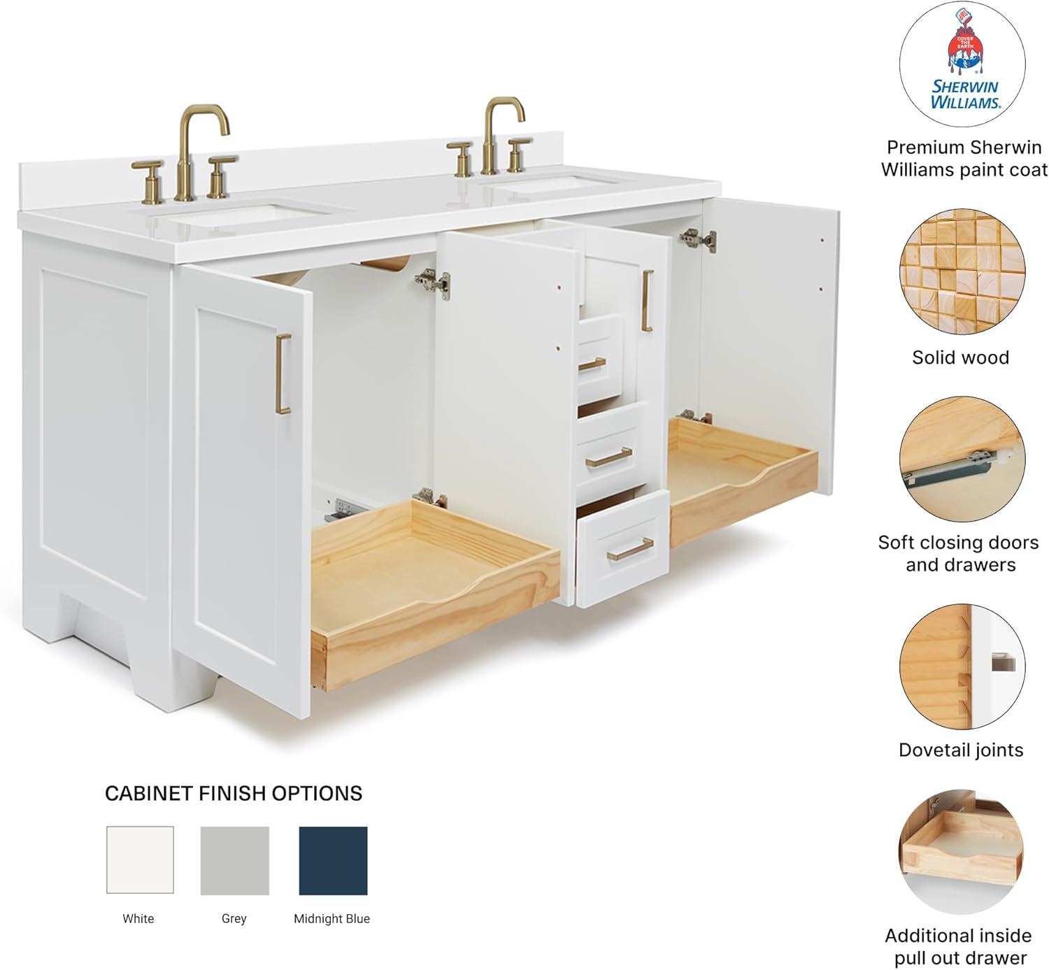Step-by-step guide for DKB Emilia 72 inch bathroom vanity review - complete installation tutorial