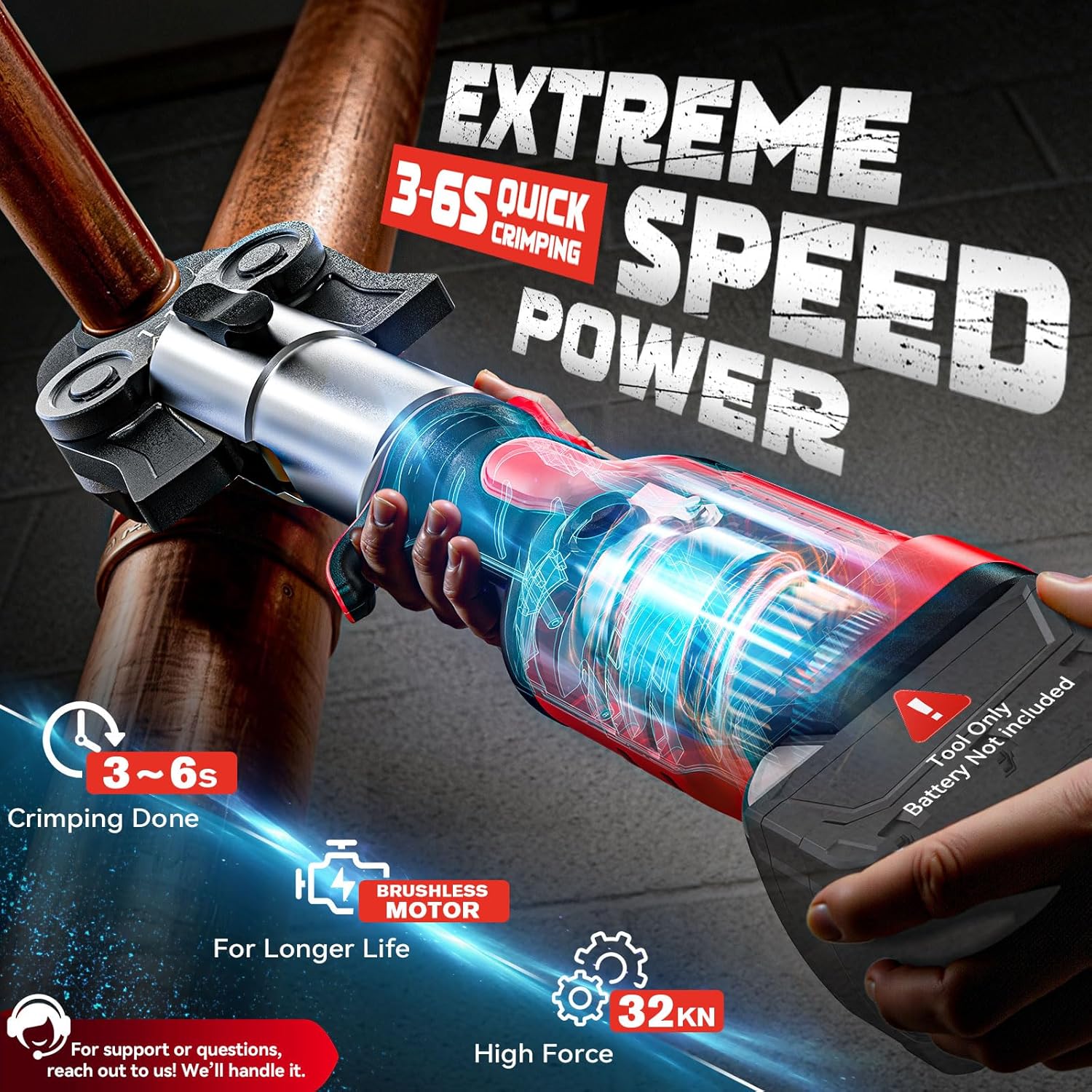Ecarke Pro Press Tool review performance test results showing successful copper pipe crimping