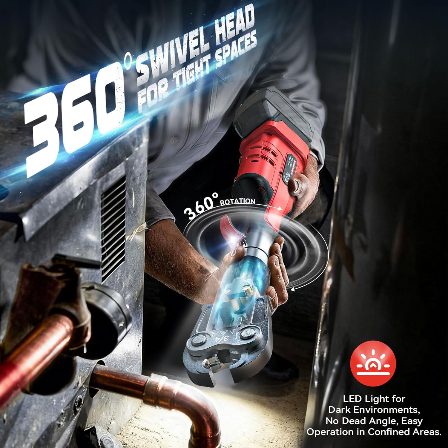 Ecarke Pro Press Tool review features in daily use showing OLED display and ergonomic grip