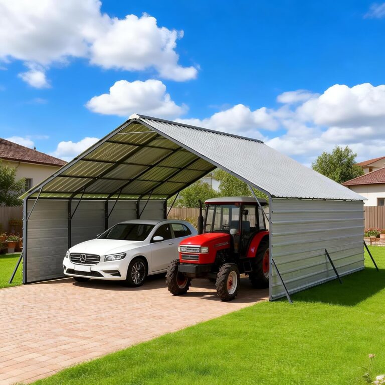 FLOUREE 20x20 Metal Carport Review: Pros & Cons 29 Image 1 of FLOUREE 20x20 metal carport review