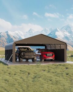 Image 1 of Garvee 20x20 metal carport review