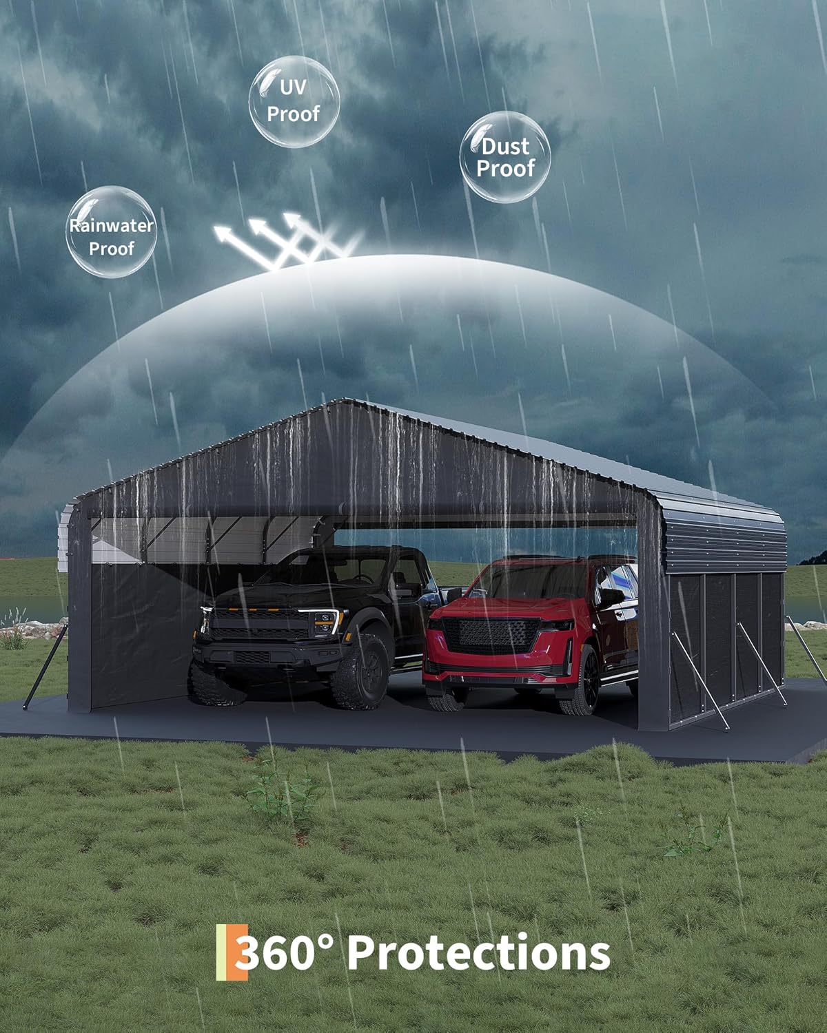 Setting up the Garvee 20x20 metal carport review,Garvee metal carport review pros cons,Garvee 20x20 carport review and rating,is Garvee carport worth buying review,Garvee carport review honest opinion,Garvee enclosed carport review verdict for the first time