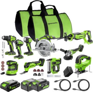 Image 1 of Greenworks 24V brushless tool set review