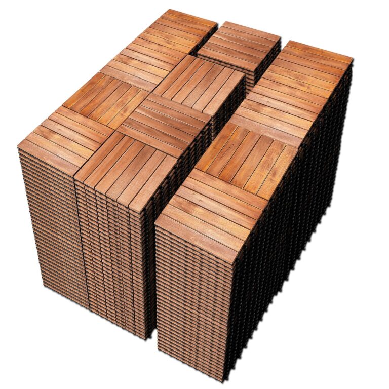 PrimeZone Acacia Wood Deck Tiles Review: Pros & Cons 1 Image 1 of PrimeZone Acacia Wood Deck Tiles review
