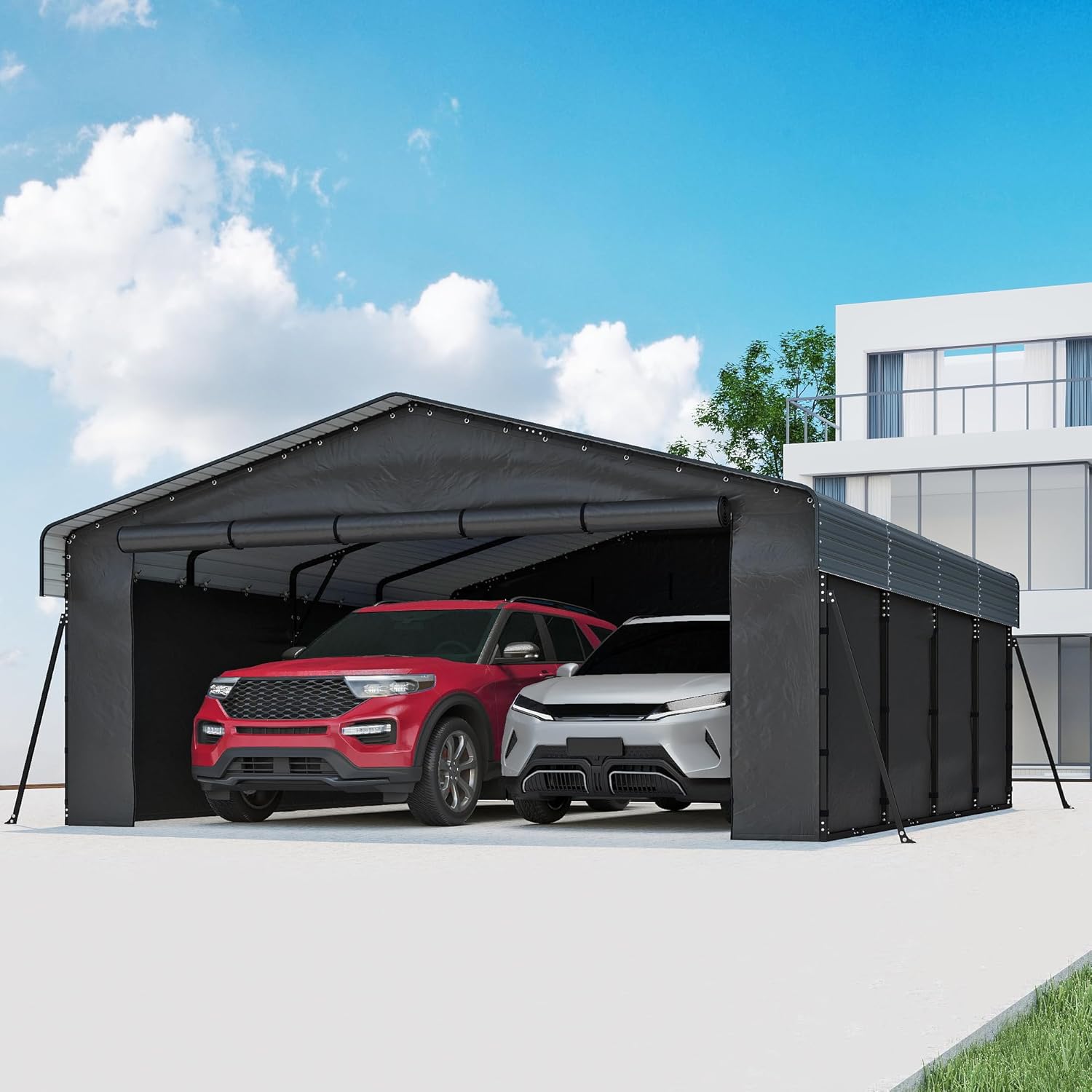 Real Relax carport review honest opinion unboxing – package contents and first impressions