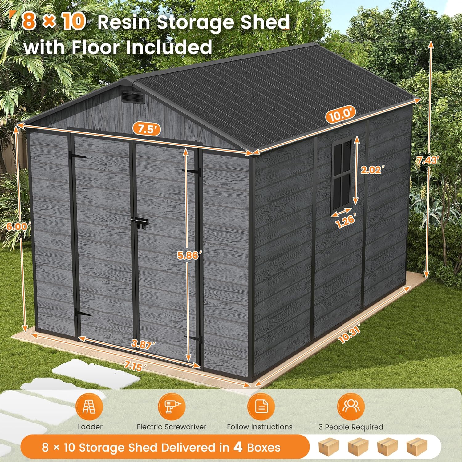 UDPATIO Outdoor Resin Storage Shed Review: Honest Pros & Cons 2 UDPATIO outdoor resin storage shed review, UDPATIO 8x10 shed review and rating, is UDPATIO resin shed worth buying, UDPATIO outdoor shed review pros cons, UDPATIO storage shed review honest opinion, UDPATIO plastic shed review verdict key features and specifications overview