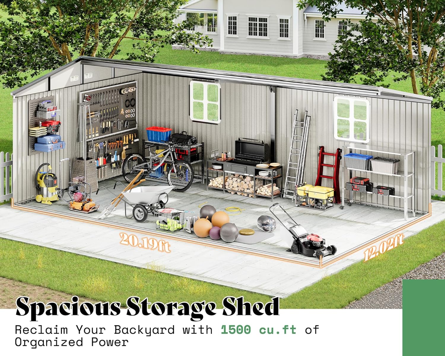 VanAcc 12x20 storage shed review,VanAcc 12x20 shed review and rating,is VanAcc storage shed worth buying,VanAcc metal shed review pros cons,VanAcc 12x20 shed review honest opinion,VanAcc outdoor storage shed review verdict — setup process and usability