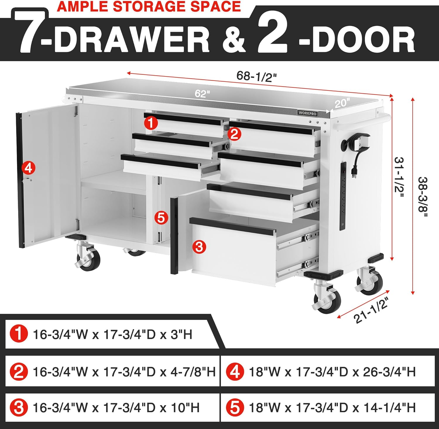 WORKPRO Tool Chest Review: Pros & Cons, Worth Buying? 2 WORKPRO tool chest review,WORKPRO tool chest review and rating,is WORKPRO tool chest worth buying,WORKPRO tool chest review pros cons,WORKPRO tool chest review honest opinion,WORKPRO tool chest review verdict — design and build quality detail