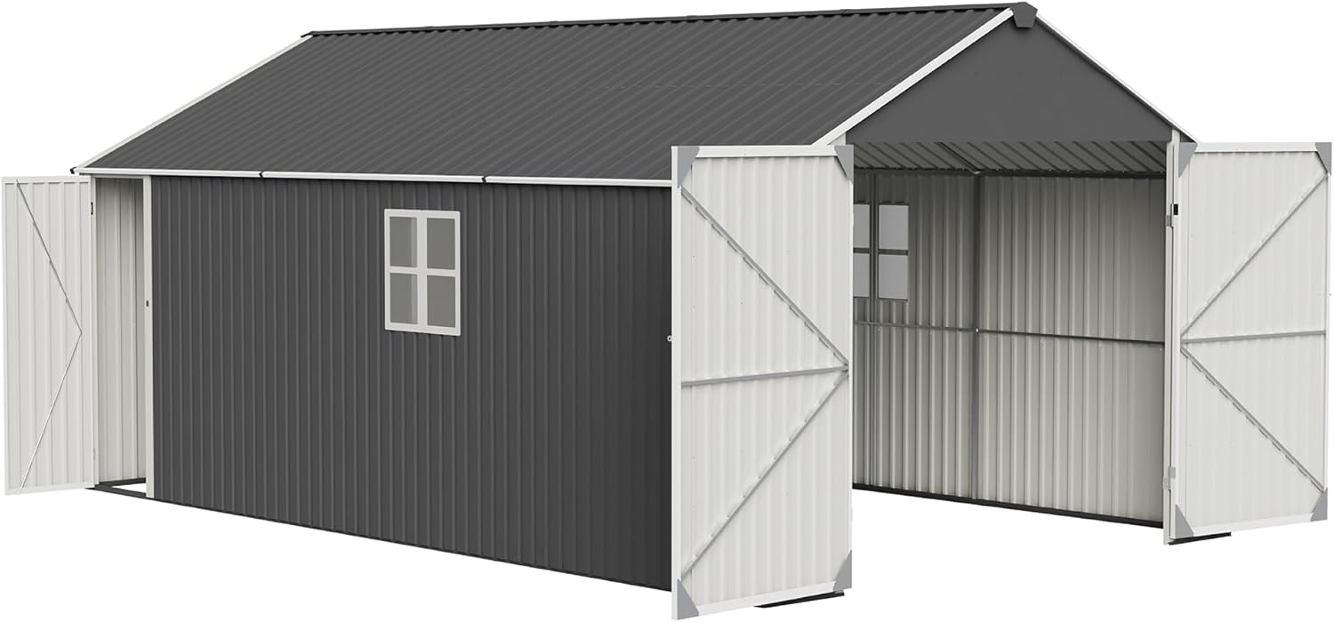 ZMAD 12x20x9.3 FT Heavy Duty Metal Garage Shed Review: Worth It? 1 ZMAD 12x20x9.3 FT heavy duty metal garage shed review,ZMAD shed review and rating,is ZMAD metal garage shed worth buying,ZMAD heavy duty shed review pros cons,ZMAD outdoor storage building review honest opinion,ZMAD 12x20 shed review verdict — full unboxing showing every item included