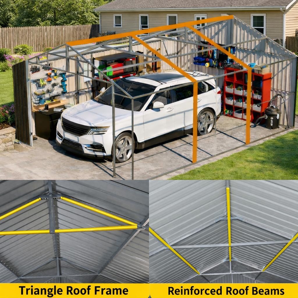 ZMAD 12x20x9.3 FT Heavy Duty Metal Garage Shed Review: Worth It? 3 ZMAD 12x20x9.3 FT heavy duty metal garage shed review,ZMAD shed review and rating,is ZMAD metal garage shed worth buying,ZMAD heavy duty shed review pros cons,ZMAD outdoor storage building review honest opinion,ZMAD 12x20 shed review verdict benchmark scores and measured results