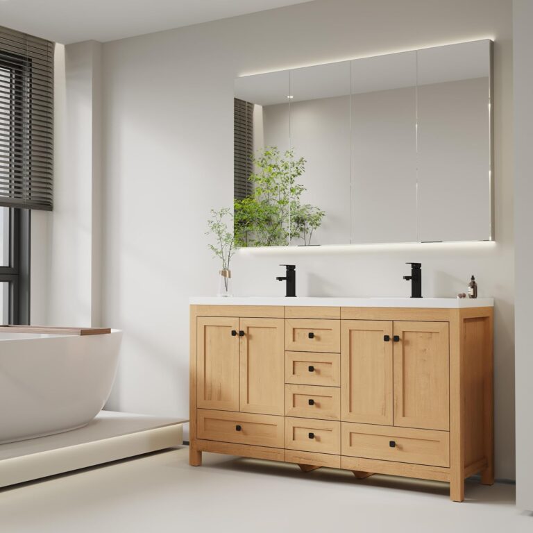 eclife 60 Inch Bathroom Vanity Review: Honest Pros & Cons 1 Image 1 of eclife 60 inch bathroom vanity review