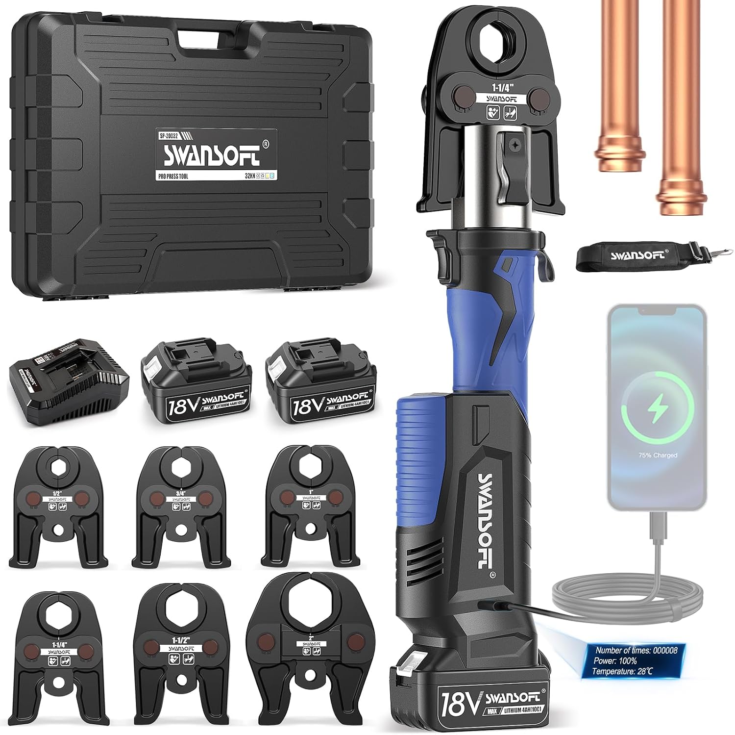 SWANSOFT SP-20032 Review: Pros & Cons, Value Verdict 1 SWANSOFT SP-20032 review,SWANSOFT pro press tool review,SWANSOFT SP-20032 review pros cons,SWANSOFT copper pipe crimper review,SWANSOFT press tool review and rating,SWANSOFT SP-20032 honest review during hands-on performance testing