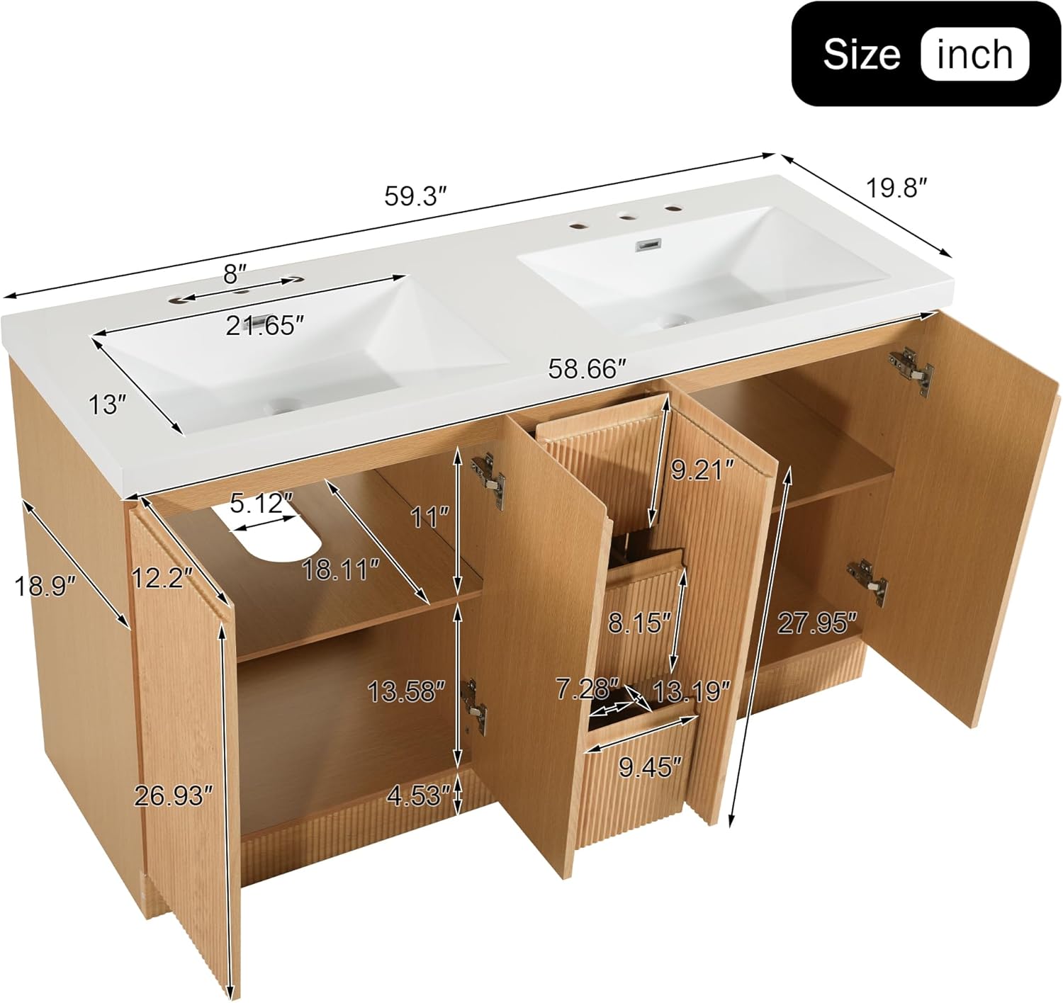Virubi 60 inch double bathroom vanity review,Virubi double sink vanity review and rating,is Virubi bathroom vanity worth buying,Virubi vanity review pros cons,Virubi fluted vanity honest opinion,Virubi double vanity review verdict performance testing over multiple weeks
