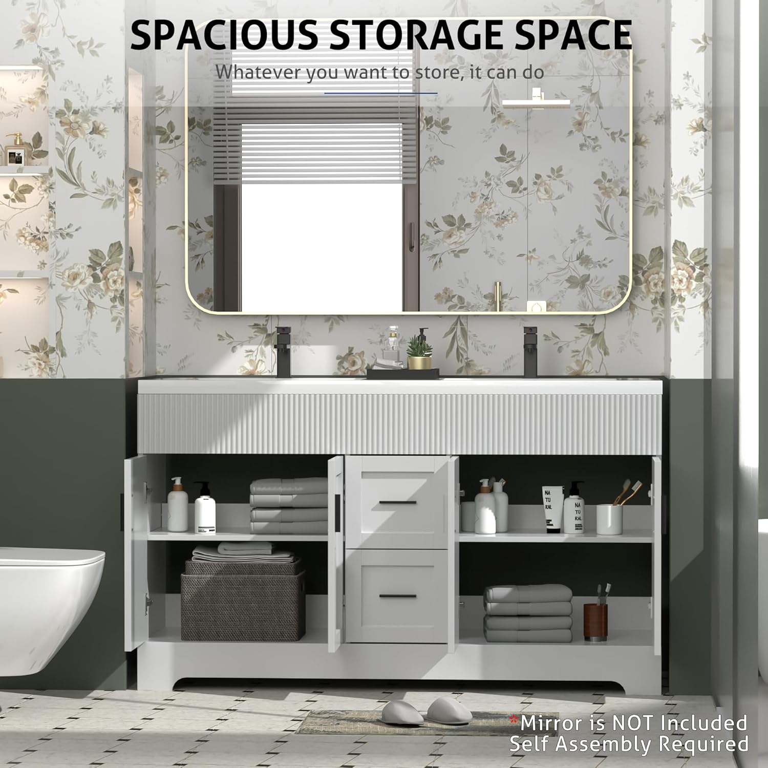 eclife 60 Inch Bathroom Vanity Review: Pros & Cons 3 eclife 60 inch bathroom vanity review honest opinion — week-by-week testing diary